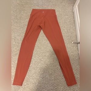 Lululemon size 8 wunder unders burnt orange colour